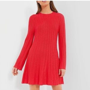 Tuckernuck NWT Pomander Place Adi knit sweater dress long sleeve medium Red